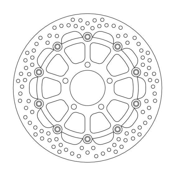 Halo series floating brake rotor