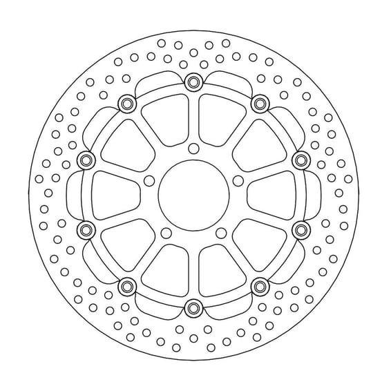 Halo series floating brake rotor