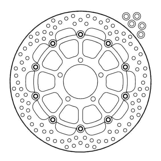 Halo series floating brake rotor