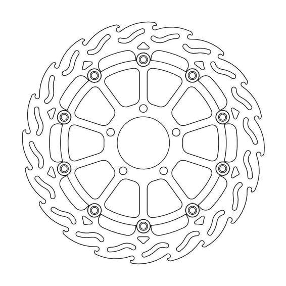 Flame series floating brake rotor