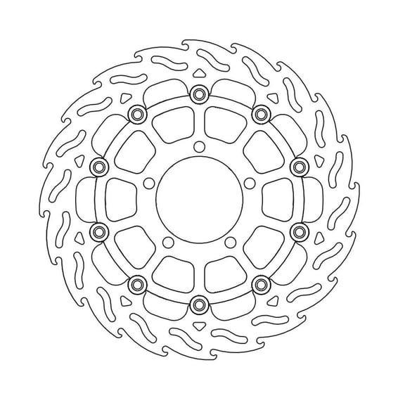 Flame series floating brake rotor