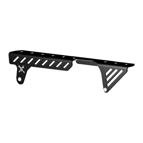 slash cut chain guard. Black