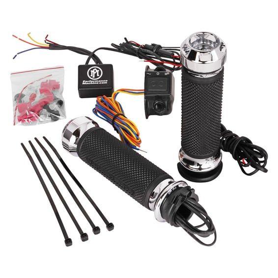 PM, Apex heated grips. Chrome