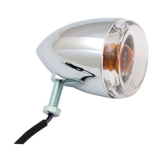 Late-style turn signal assembly. Rear. Chrome