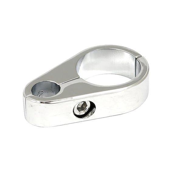 2-piece frame cable clamp. Clutch. Chrome