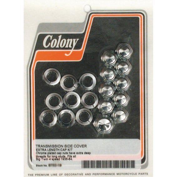 transmission side cover screw kit. Deep Cap chrome
