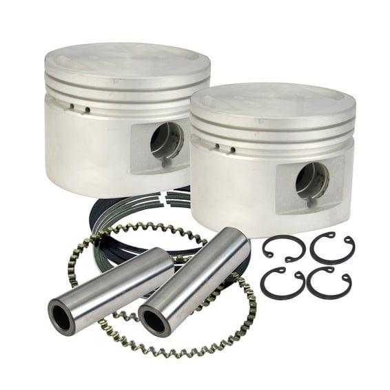 3-1/2" replacement cast piston kit. +.010"