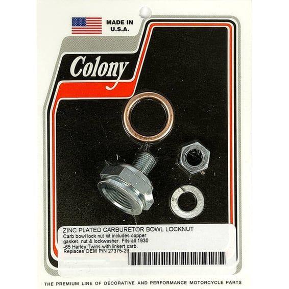 linkert carb bowl lock nut kit