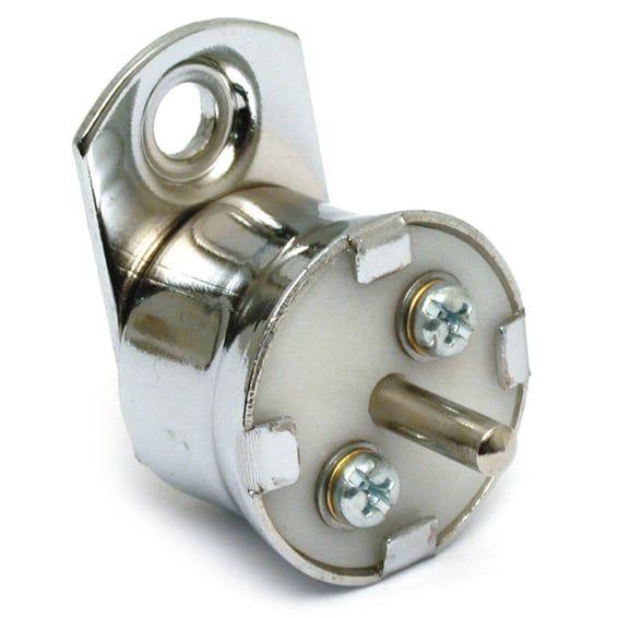 Mechanical brake light switch, rear. Chrome