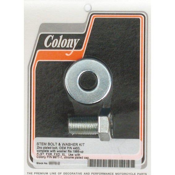 fork stem bolt & washer set. Zinc