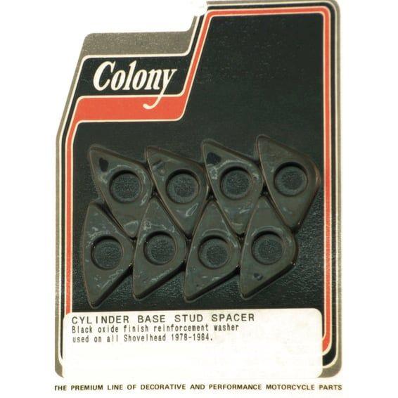 cylinder base stud spacers set. Black