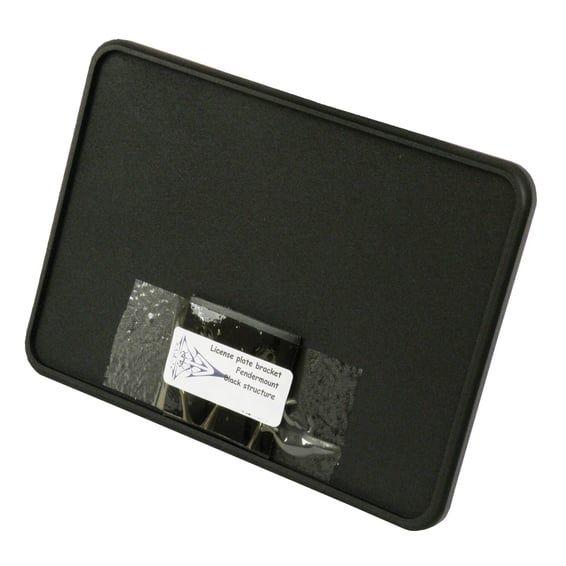 license plate bracket 25 degree. EU. Black