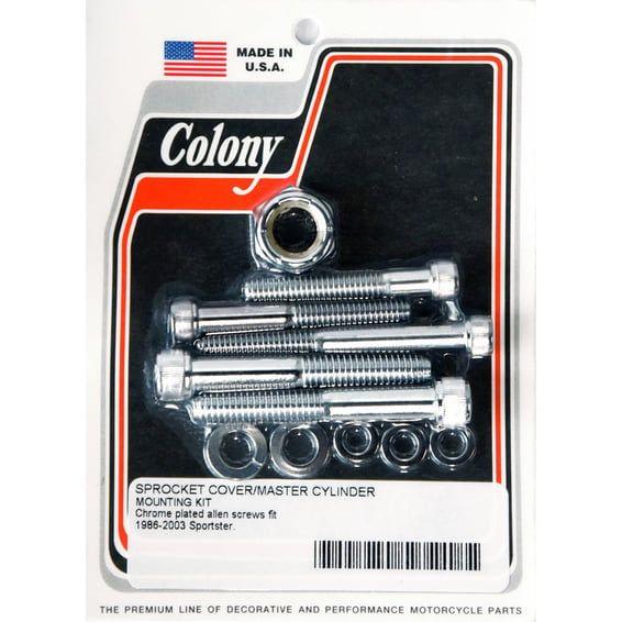 sprocket cover & master cyl. mount kit chrome