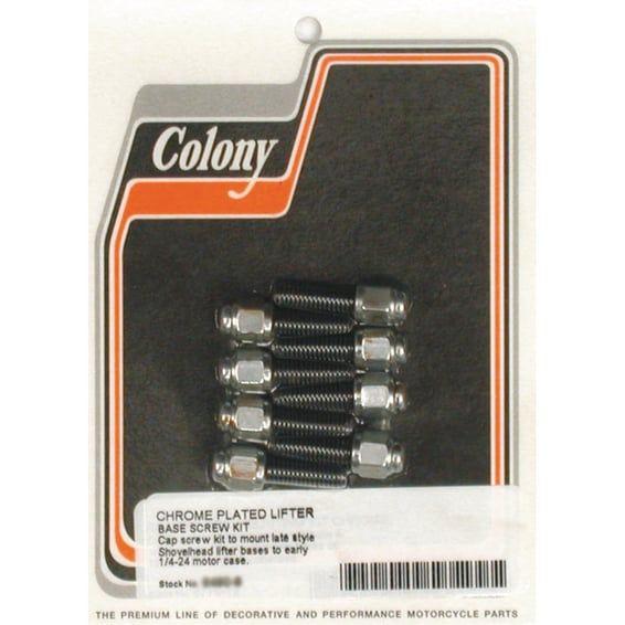 tappet block mount kit. Cap style, chrome