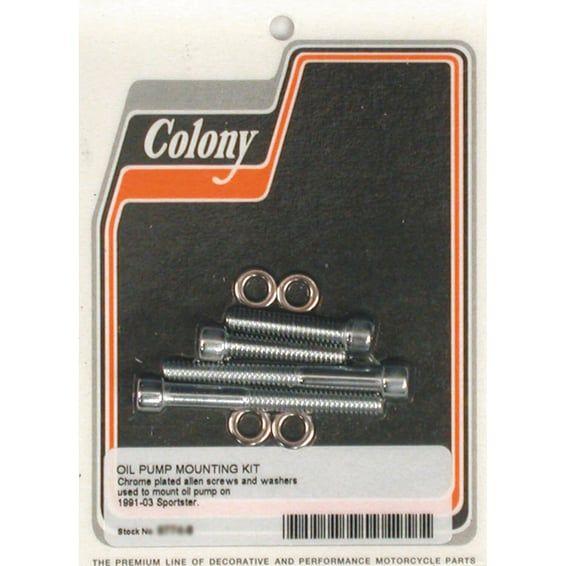 oil pump mount kit. Chrome allen
