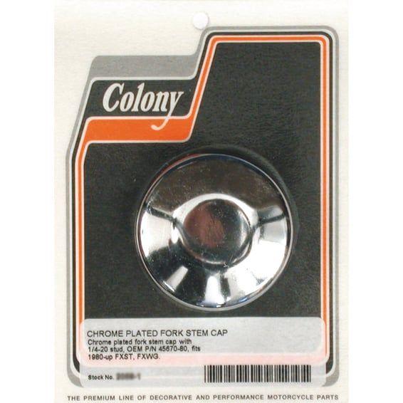 fork stem bolt cover FL. Chrome