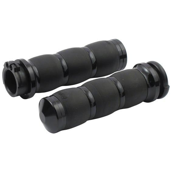 Avon Velvet air cushioned grips, black anodized