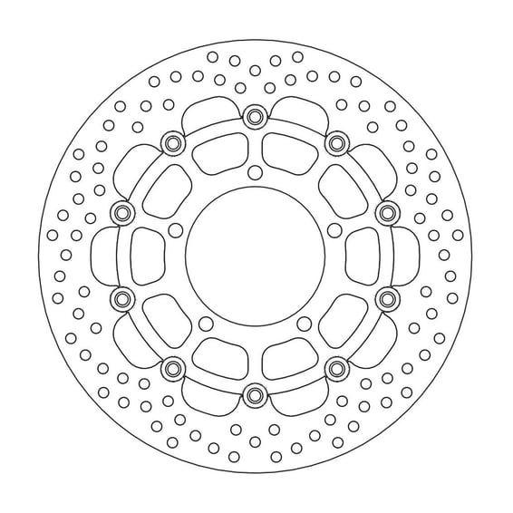 Halo series floating brake rotor