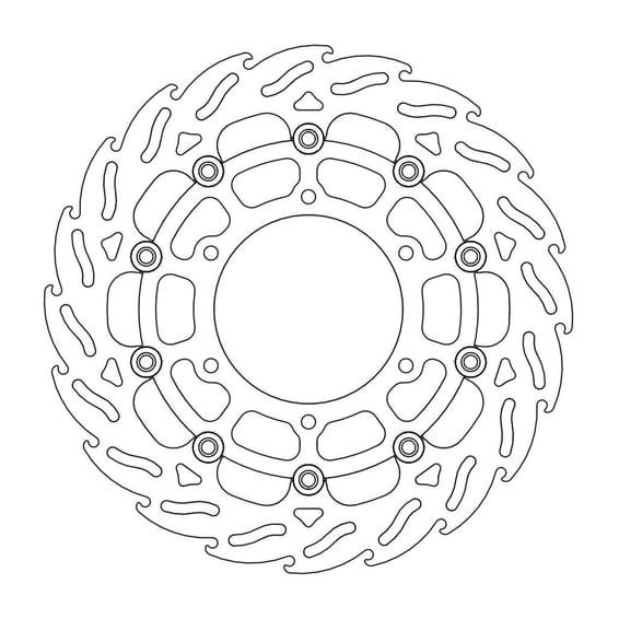 Flame series floating brake rotor
