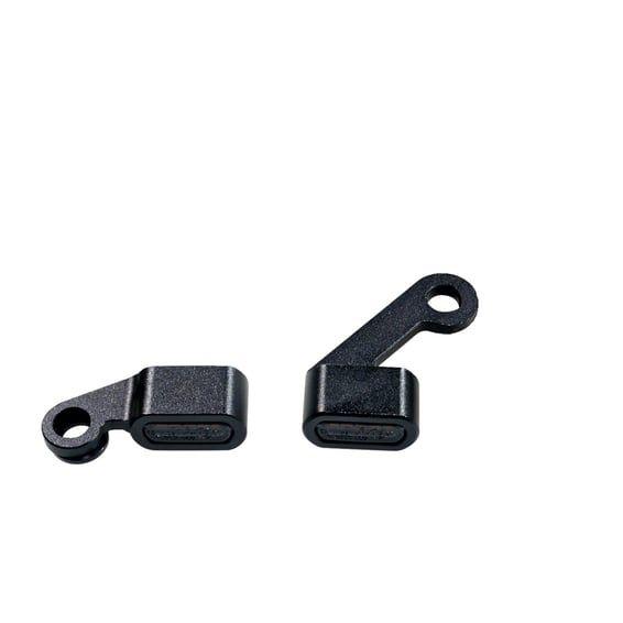 Fastline, below bar LED turn signal set. Black, smoke lens