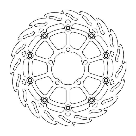 Flame series floating brake rotor