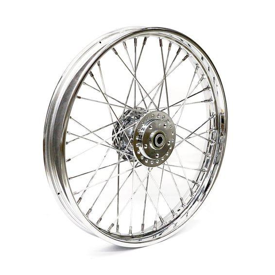 2.15 x 21 front wheel 40 spokes chrome