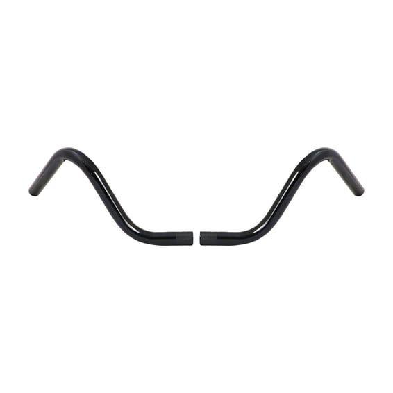 2-piece Buckhorn style handlebar 1" black
