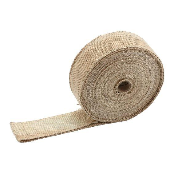 Exhaust insulating wrap. 2" wide light brown