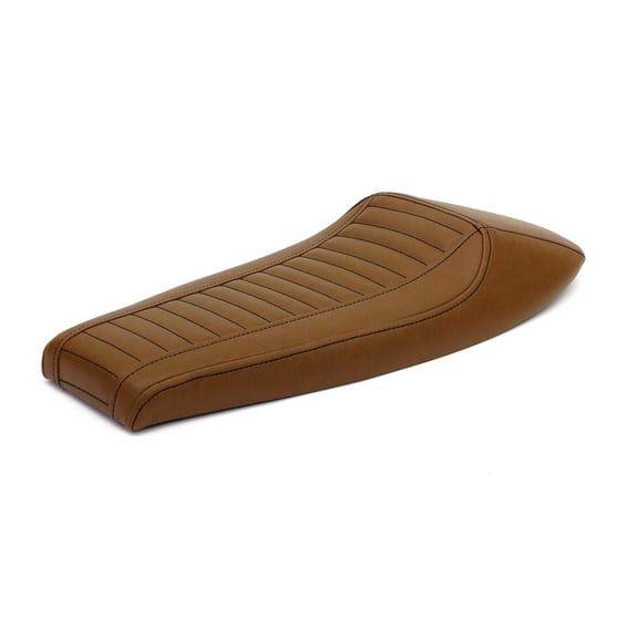 Flat Racer SCR4FC seat fully covered. Dark brown