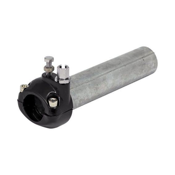Universal metal throttle grip 1" handlebars, black