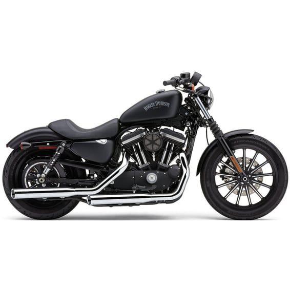 3" slip-on mufflers. Chrome