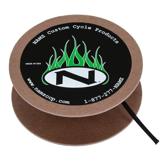 NAMZ, braided flex sleeving. Black, 1/4" (6.35mm) ID
