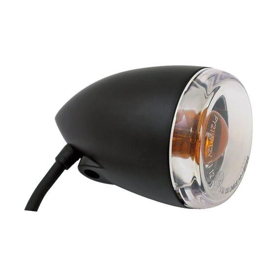 Late-style turn signal assembly. Front. Matte black