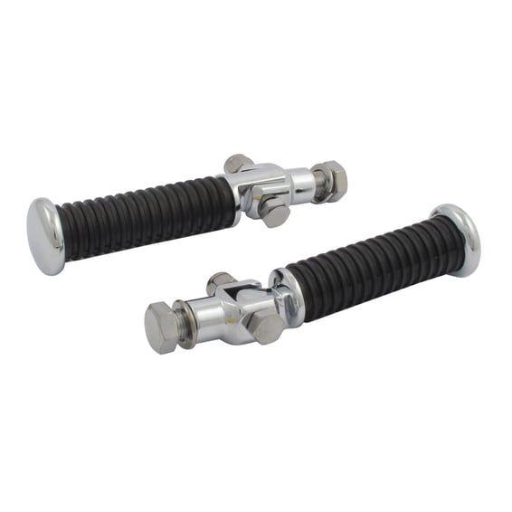 OEM style passenger foot peg kit. Chrome