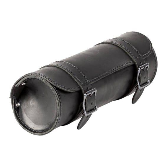 leather tool roll. Black with black buckles. 1L.
