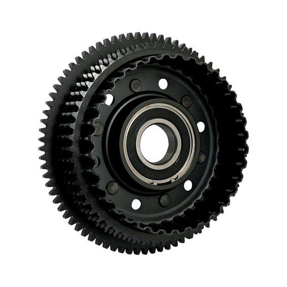 Clutch shell with sprocket assembly