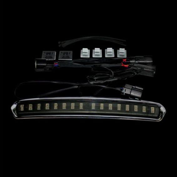Tour-Pak® lid light. Chrome, smoke lens