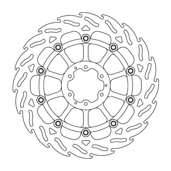 Flame series floating brake rotor