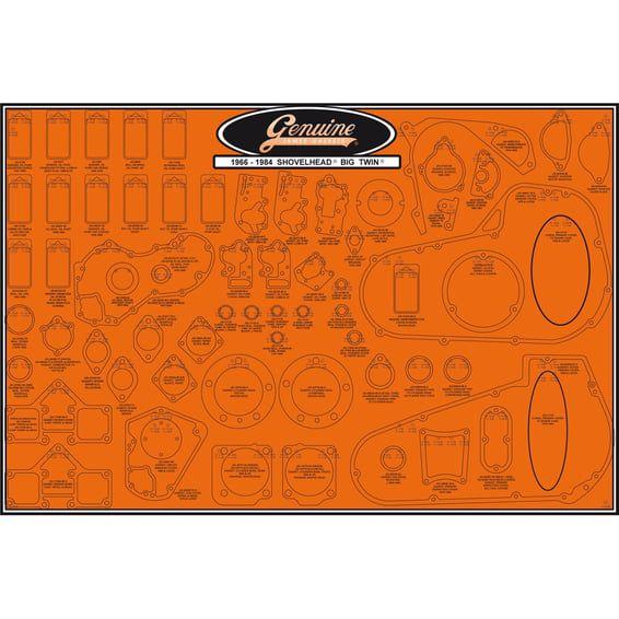 James, gasket & seal board. Shovelhead