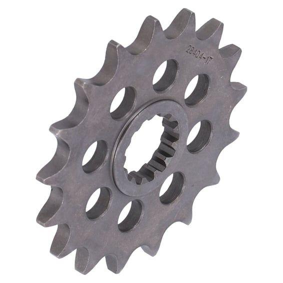 steel front sprocket. 17 teeth
