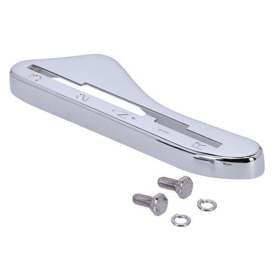 Shifter lever guide, 3-speed & reverse. Chrome