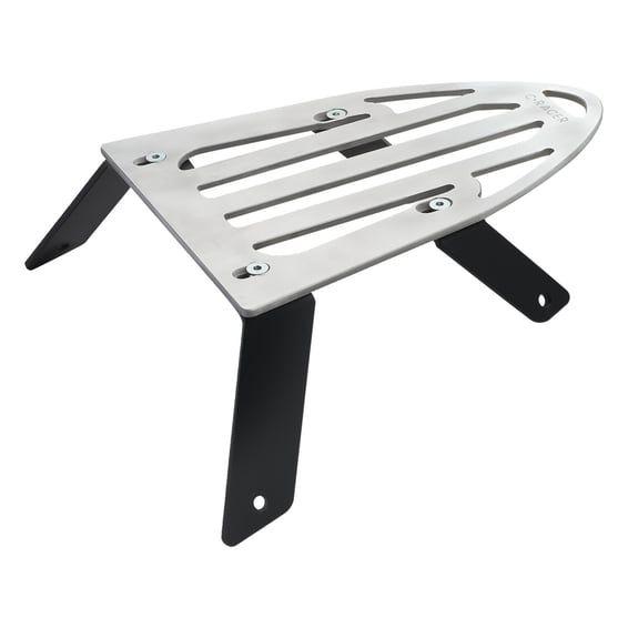 optional luggage rack. Silver/Black