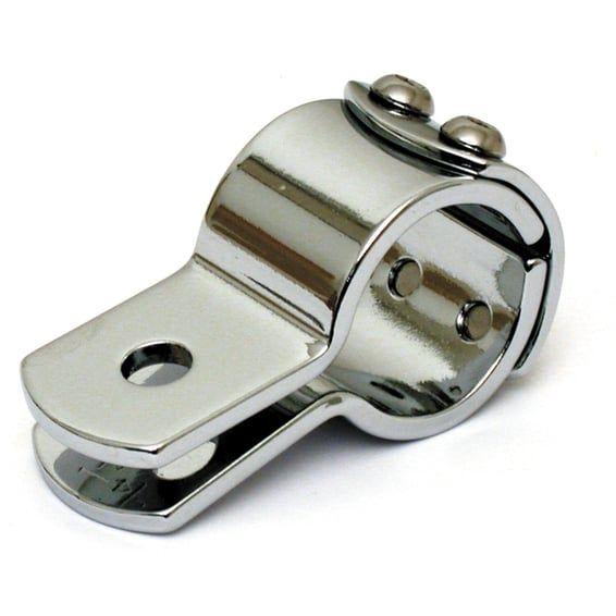 3-piece clamp 1-1/4" (32mm). Chrome steel