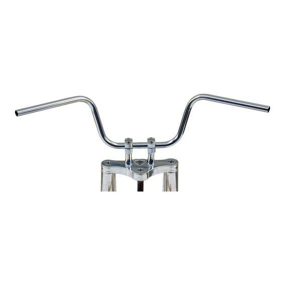 1" Apehanger handlebar. Chrome 10" rise ABE