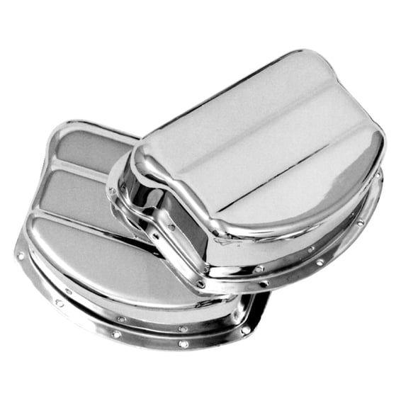 Rocker covers. OEM style steel. Chrome