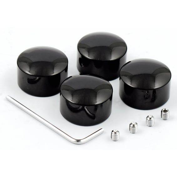 Head bolt cover kit. Smooth, black