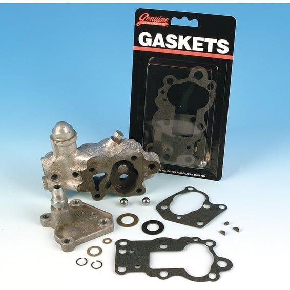 James, oil pump gasket & seal kit. Pan/Early Shovel