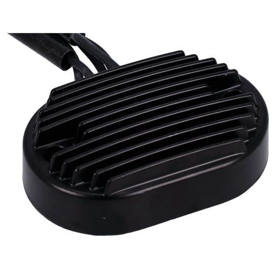 voltage regulator/rectifier. Black