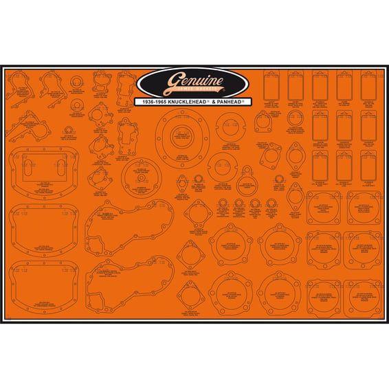 James, gasket & seal board. Knuckle & Pan
