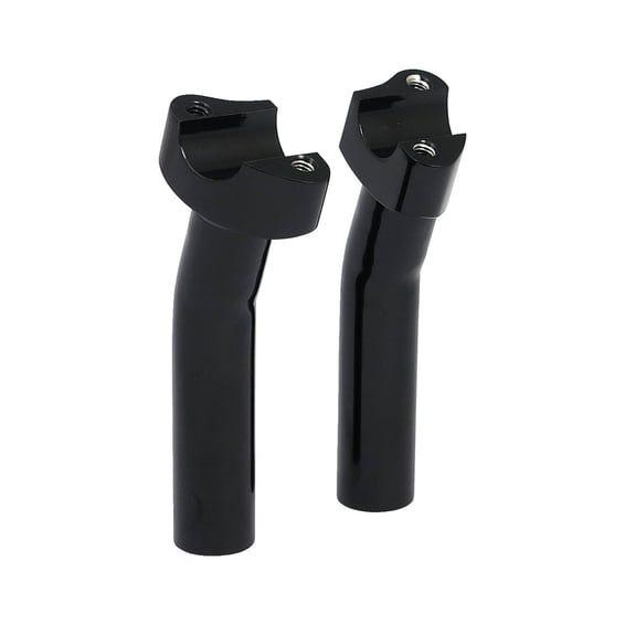 Forged aluminum risers pullback, 5-3/4" rise. Black